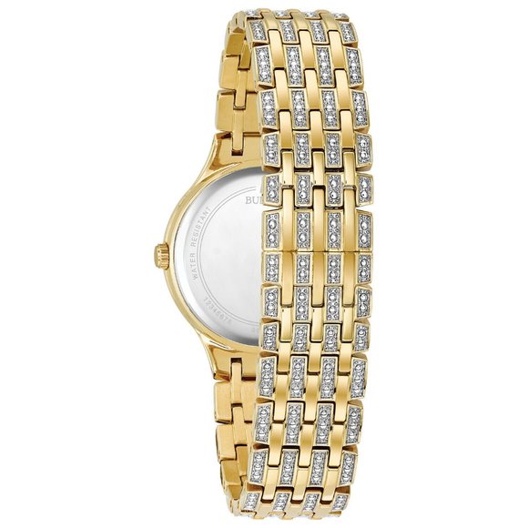 Bulova Diamond Accent Gold Tone 32mm Watch main image 4